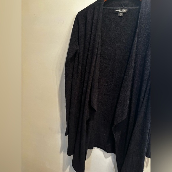 Barefoot Dreams Black Cardigan S/M warm cozy soft lounge comfort - Picture 7 of 14